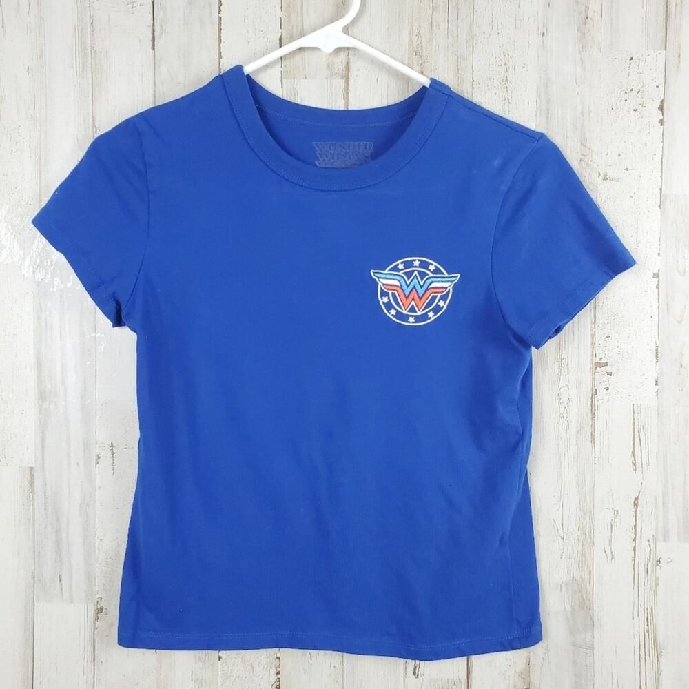 Wonder Woman Short Sleeve T-Shirt Blue Size Small